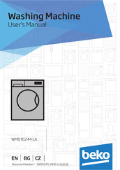 Beko WMB 81244 LA User Manual