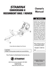 Stamina CONVERSION II Owner's Manual