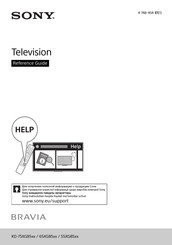 Sony BRAVIA KD-65XG8596 Reference Manual