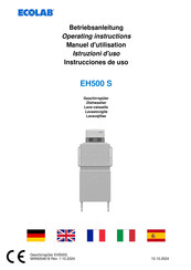 Ecolab EH500 S Operating Instructions Manual