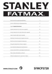 Stanley FATMAX SFMCPS720M1 Original Instructions Manual