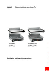 Salvis Salamander Classic SSR RH C-Pro Installation And Operating Instructions Manual