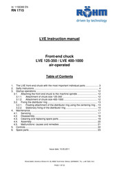 Rohm LVE 125-350 Instruction Manual
