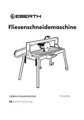 EBERTH TC3-EL1020 Instructions For Use Manual