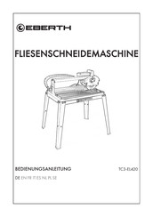 EBERTH TC3-EL420 Operating Instructions Manual