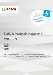 Bosch VeroCafe TIE203 Series Information For Use