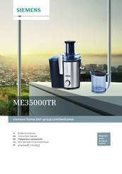 Siemens ME35000TR Instruction Manual