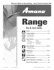 Amana AES3760BCW Use & Care Manual