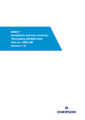 Emerson RMM-X Installation And User Manual