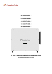 CanadianSolar CSI-350K-T8001B-E Quick Installation Manual