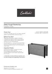 Everbloom E213612G Installation Manual