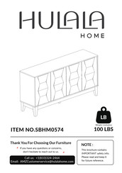 HULALA HOME SBHM0574 Manual