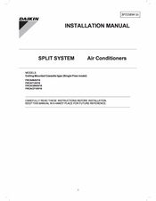 Daikin FKCA50AV16 Installation Manual