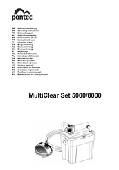 Pontec MultiClear Set 8000 Operating Instructions Manual