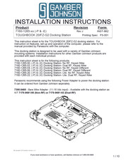 Gamber Johnson 7160-1265-02-E Installation Instructions Manual