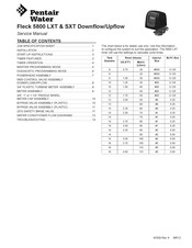 Pentair Pool Products Fleck 5800 SXT Service Manual