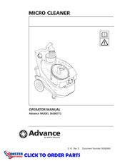 Nilfisk-Advance Advance 56380771 Operator's Manual