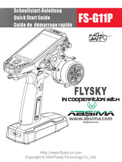FlySky Absima FS-G11P Quick Start Manual