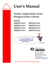 Labconco Purifier Digital Delta 3880000 Series User Manual