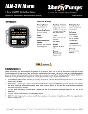 Liberty Pumps ALM-3W Operation, Maintenance And Installation Manual