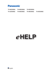 Panasonic VIERA TH-40ES500Z Ehelp