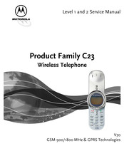 Motorola C23 Series Service Manual