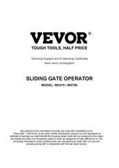 VEVOR MD370 Manual