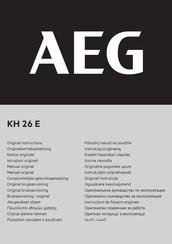 Aeg KH 26 E Original Instructions Manual