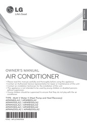 LG ARWB80LA2 Owner's Manual