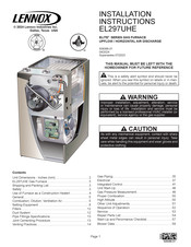 Lennox ELITE EL297UHE110XE60C Installation Instructions Manual