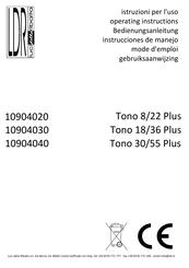LDR Tono 8/22 Plus Operating Instructions Manual