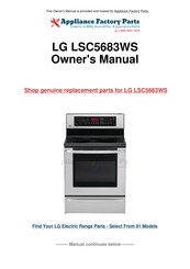 LG LSC5683WW Service Manual