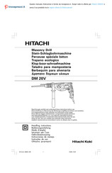 Hitachi DM 20V Handling Instructions Manual