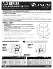 Canarm ALX245-DB Operation Instructions And Parts Manual