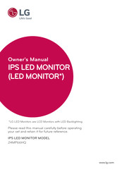LG 24MP66HQ Owner's Manual