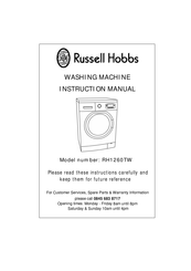 Russell Hobbs RH1260TW Instruction Manual