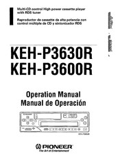 Pioneer KEH-P3600R Operation Manual