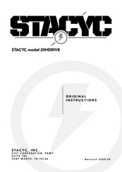 STACYC 20HDRIVE Original Instructions Manual