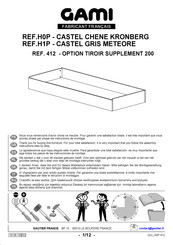 Gami CASTEL GRIS METEORE H1P Assembly Instructions Manual