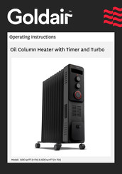 Goldair GOC1411TT Operating Instructions Manual