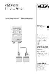 Vega VEGASON 72-2 Operating Instructions Manual