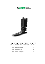 ENFORCER BIONIC FOOT Instructions For Use Manual
