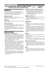 MG 40DPT Instruction Manual