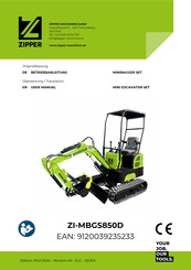 ZIPPER MASCHINEN ZI-MBGS850D User Manual