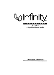 Infinity CC-1 Owner's Manual