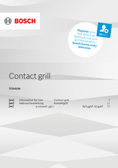 Bosch TCG4104 Information For Use