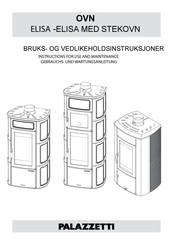 Palazzetti ELISA Instructions For Use And Maintenance Manual
