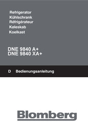 Blomberg DNE 9840 A+ Manual