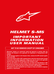 Alpinestars S-M5 User Manual