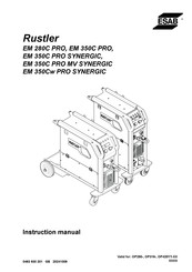 ESAB Rustler EM 350Cw PRO SYNERGIC Instruction Manual